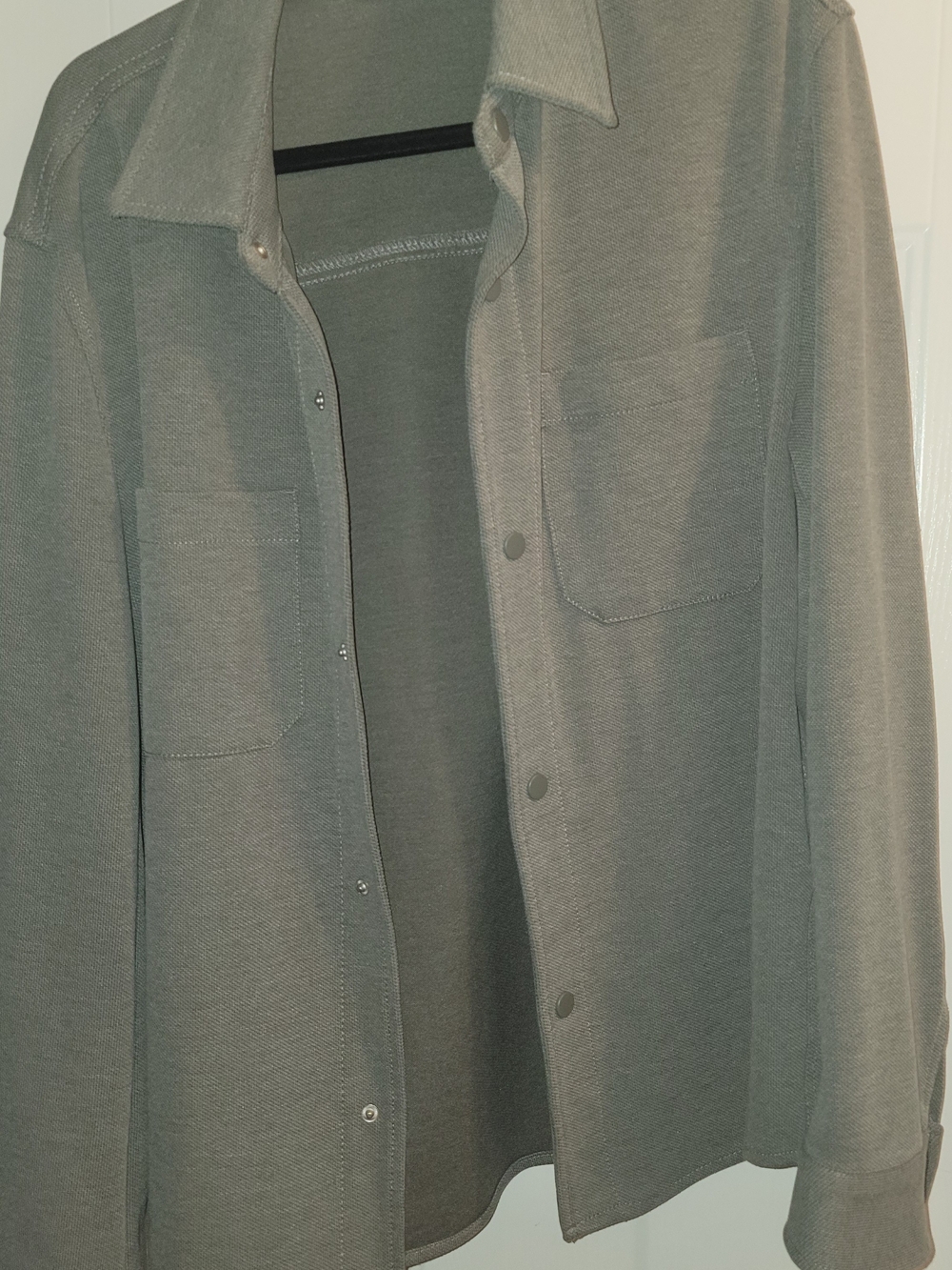 ZARA Classic Men's Olive Button-Up Shirt Jacket